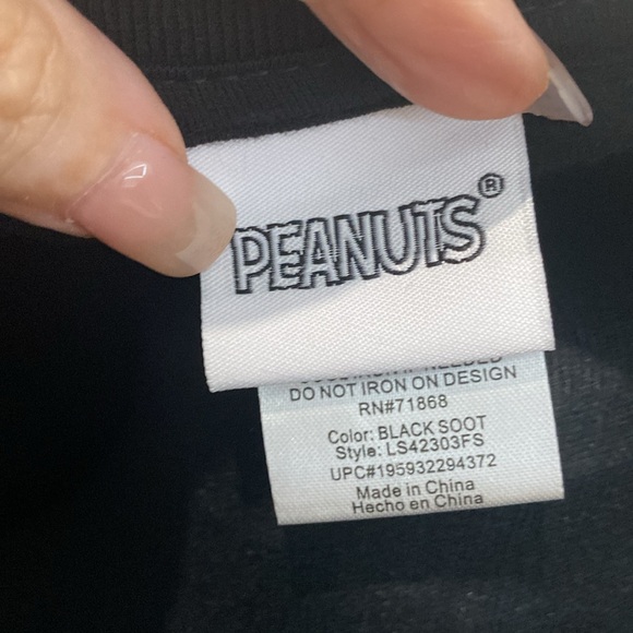 NWOT Peanuts sweatshirt snoopy & Woodstock Dressed as Mummies With Bling |SZ XXL - Picture 12 of 13